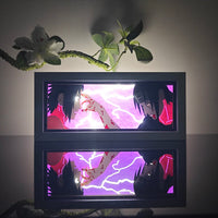 Itachi X Sasuke GlowFrame - Naruto - Framed Wall Art by Zyko 