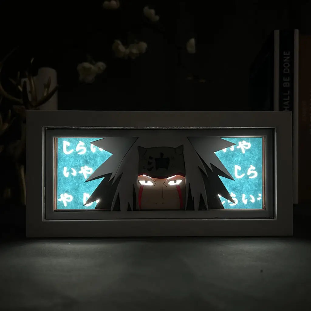 Jiraiya GlowFrame - Naruto - Framed Wall Art by Zyko 