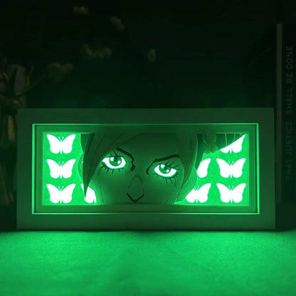 Jolyne Cujoh GlowFrame - JoJo's Bizarre Adventure - Framed Wall Art by Zyko 