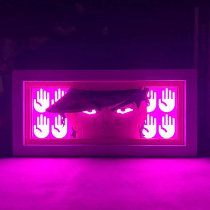 Jotaro Kujo GlowFrame - JoJo's Bizarre Adventure - Framed Wall Art by Zyko 