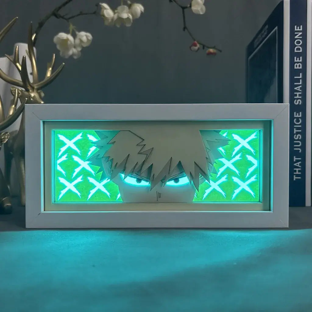 Katsuki Bakugo GlowFrame - My Hero Academia - Framed Wall Art by Zyko 