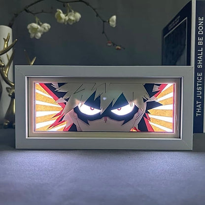 Katsuki Bakugo GlowFrame - My Hero Academia - Framed Wall Art by Zyko 