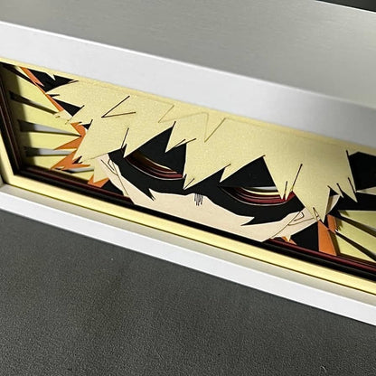 Katsuki Bakugo GlowFrame - My Hero Academia - Framed Wall Art by Zyko 