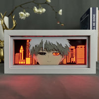 Ken Kaneki GlowFrame - Tokyo Ghoul - Framed Wall Art by Zyko 