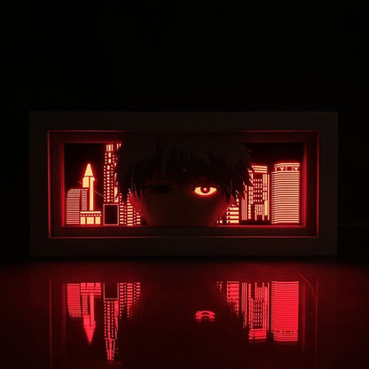 Ken Kaneki GlowFrame - Tokyo Ghoul - Framed Wall Art by Zyko 