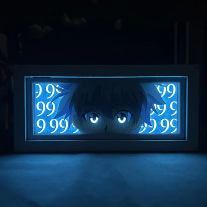 Killua Zoldyck GlowFrame - Hunter x Hunter - Framed Wall Art by Zyko 