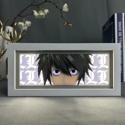 L GlowFrame - Death Note - Framed Wall Art by Zyko 