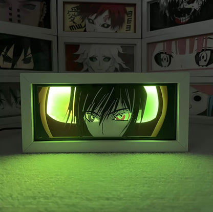 Lelouch Lamperouge GlowFrame - Code Geass - Framed Wall Art by Zyko 