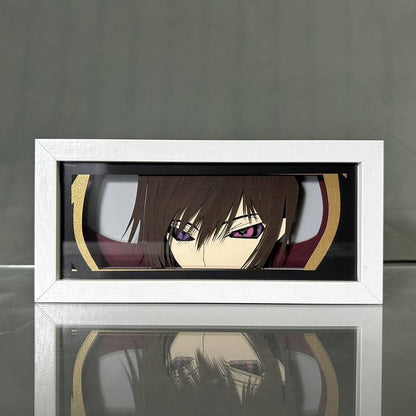 Lelouch Lamperouge GlowFrame - Code Geass - Framed Wall Art by Zyko 