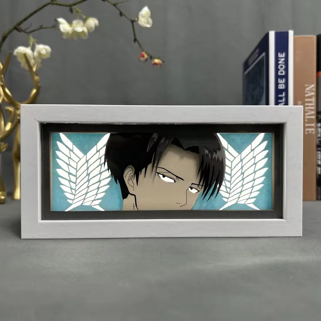 Levi Ackerman GlowFrame - Attack on Titan - Framed Wall Art by Zyko 