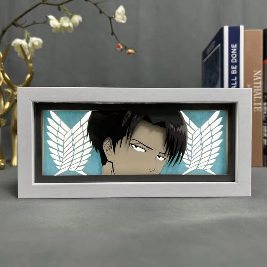 Levi Ackerman GlowFrame - Attack on Titan - Framed Wall Art by Zyko 