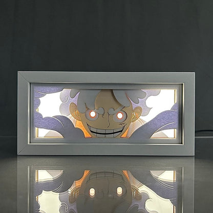 Luffy GlowFrame - One Piece - Framed Wall Art by Zyko 