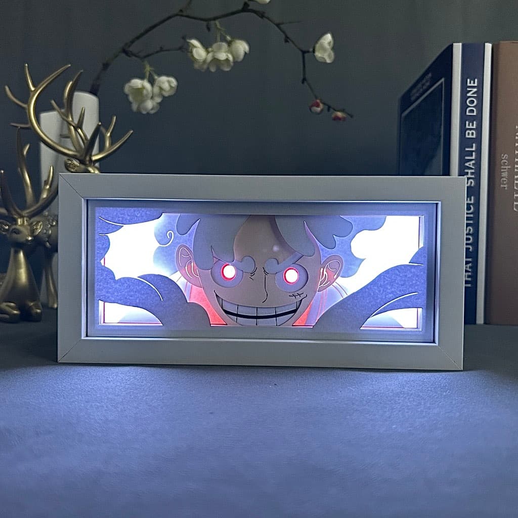 Luffy GlowFrame - One Piece - Framed Wall Art by Zyko 