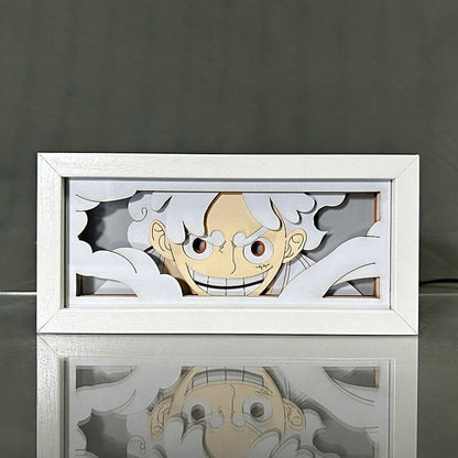 Luffy GlowFrame - One Piece - Framed Wall Art by Zyko 