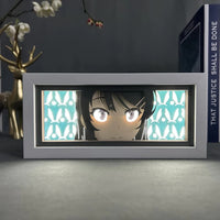 Mai Sakurajima GlowFrame - Rascal Does Not Dream - Framed Wall Art by Zyko 