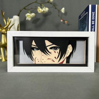 Mikasa GlowFrame - Attack on Titan - Framed Wall Art by Zyko 