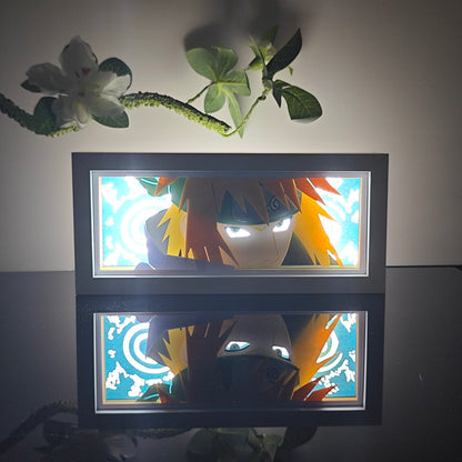 Minato Namikaze GlowFrame - Naruto - Framed Wall Art by Zyko 
