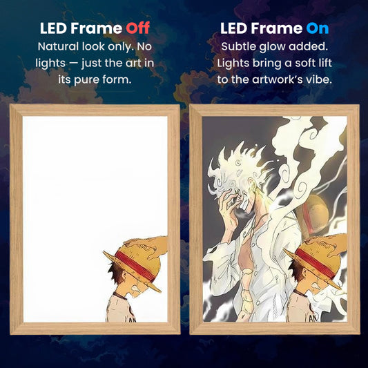 Monkey D Luffy, LumiFrame: One Piece - Framed Wall Art by Zyko 