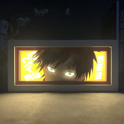 Naruto Gaara GlowFrame - Naruto - Framed Wall Art by Zyko 