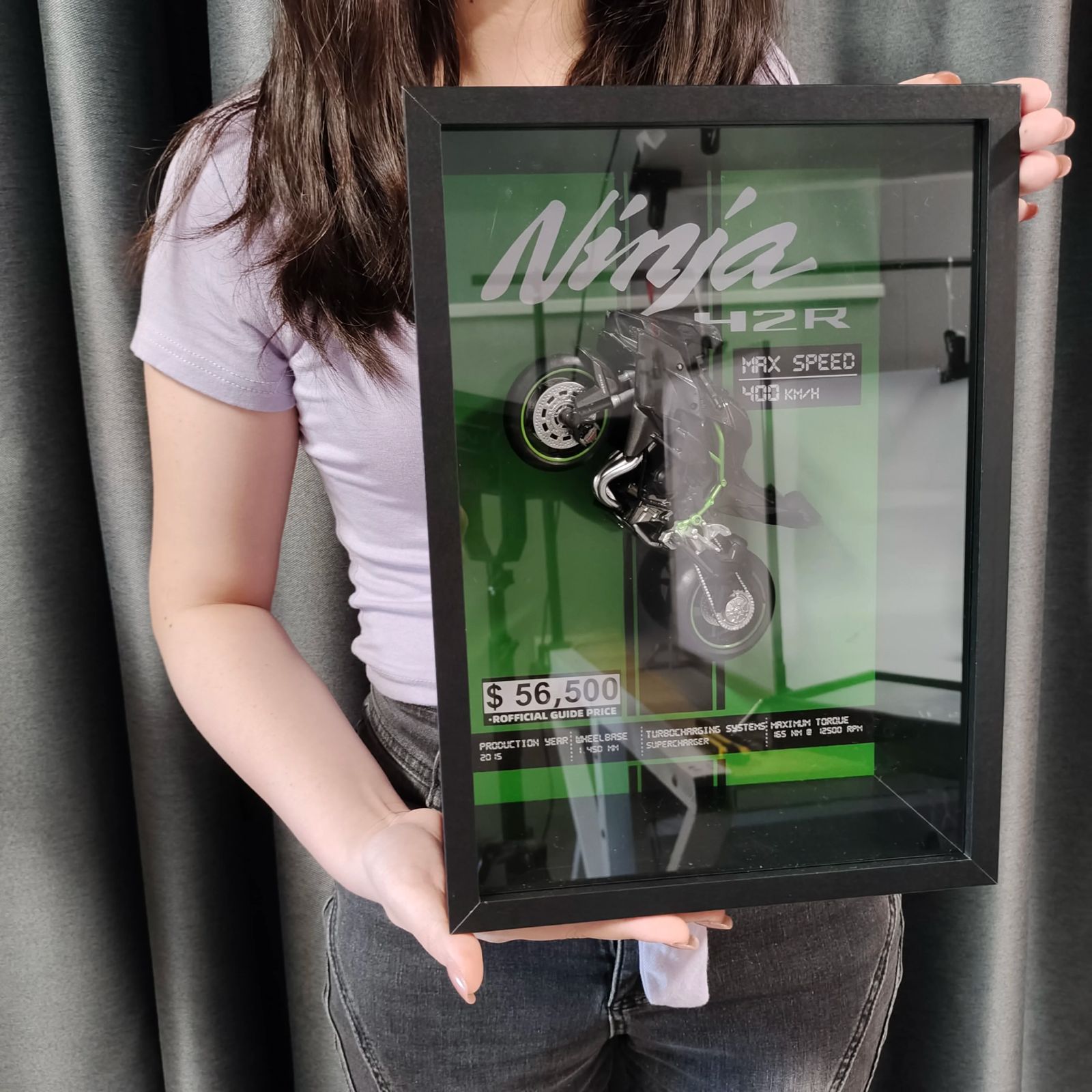 Ninja H2R VelocityFrame - Framed Wall Art by Zyko 