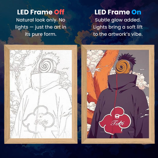 Obito Uchiha & Friends, LumiFrame: Naruto Series - Framed Wall Art by Zyko 