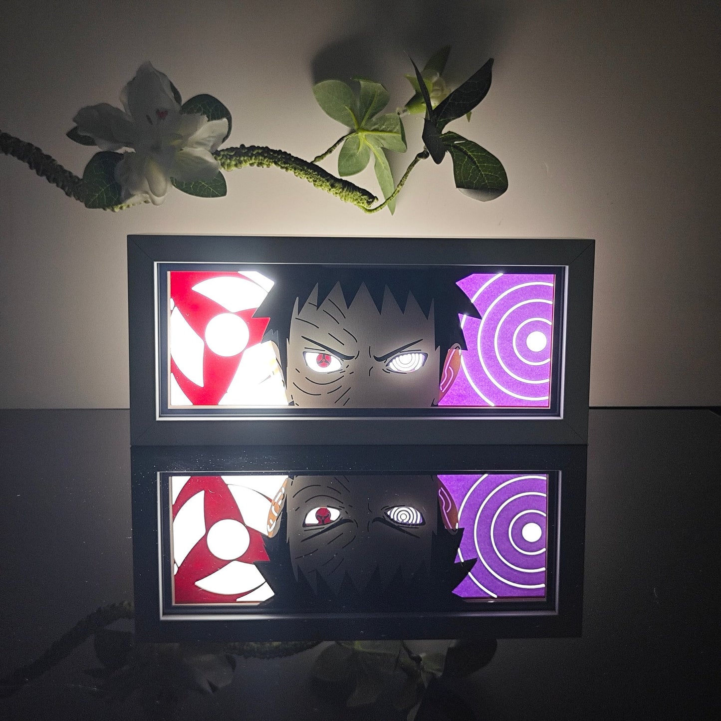 Obito Uchiha GlowFrame - Naruto - Framed Wall Art by Zyko 