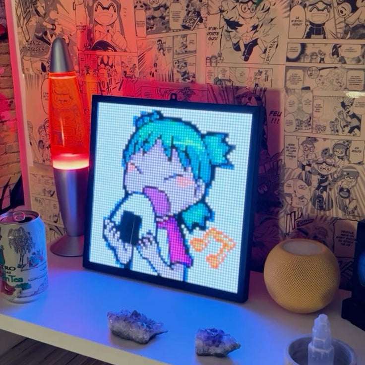 Zyko Pixel Dot matrix shown in a gamers room