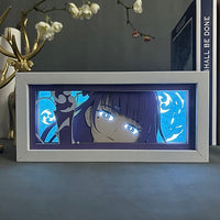 Raiden Shogun GlowFrame - Genshin Impact - Framed Wall Art by Zyko 