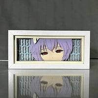 Rei Ayanami GlowFrame - Neon Genesis Evangelion - Framed Wall Art by Zyko 