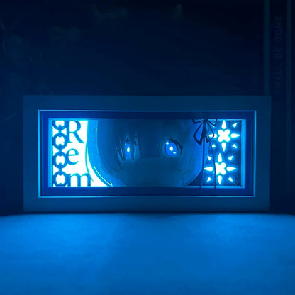 Rem GlowFrame - Re:Zero - Framed Wall Art by Zyko 