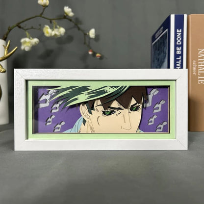 Rohan Kishibe GlowFrame - JoJo's Bizarre Adventure - Framed Wall Art by Zyko 