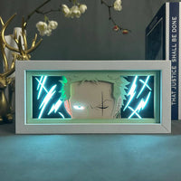 Roronoa Zoro GlowFrame - One Piece - Framed Wall Art by Zyko 