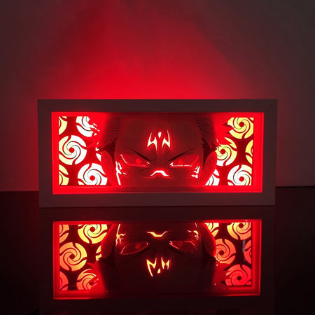 Ryomen Sukuna GlowFrame - Jujutsu Kaisen - Framed Wall Art by Zyko 
