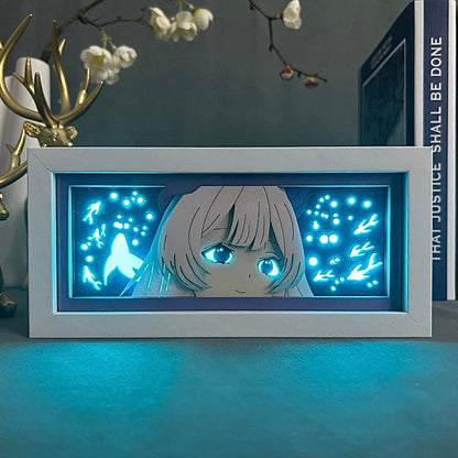 Sangonomiya Kokomi GlowFrame - Genshin Impact - Framed Wall Art by Zyko 