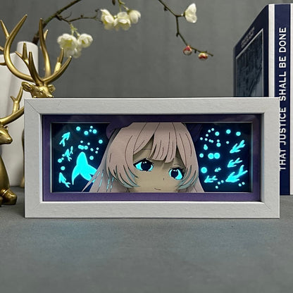 Sangonomiya Kokomi GlowFrame - Genshin Impact - Framed Wall Art by Zyko 