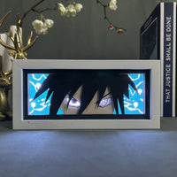 Sasuke GlowFrame - Naruto - Framed Wall Art by Zyko 