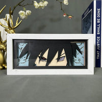 Sasuke GlowFrame - Naruto - Framed Wall Art by Zyko 