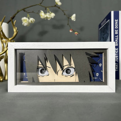 Sasuke Sharingan GlowFrame - Naruto - Framed Wall Art by Zyko 