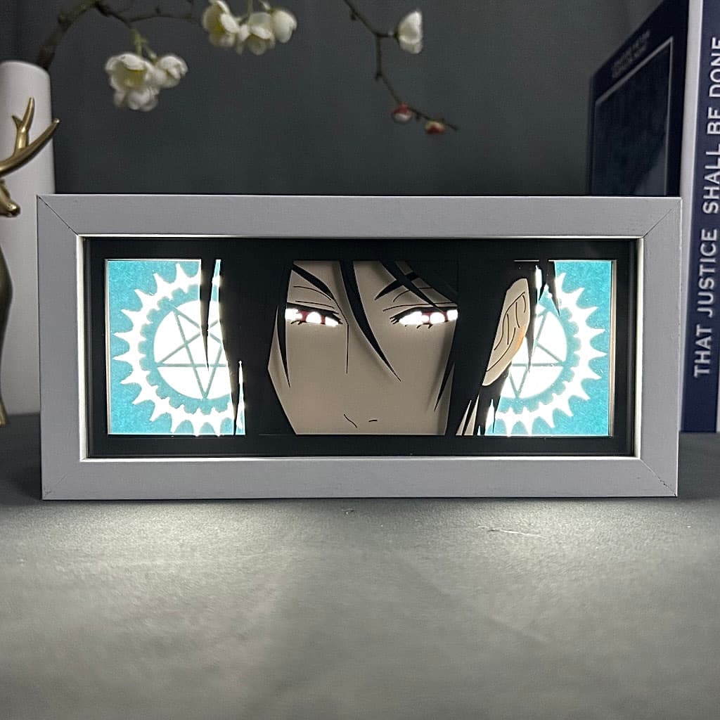 Sebastian GlowFrame - Black Butler - Framed Wall Art by Zyko 