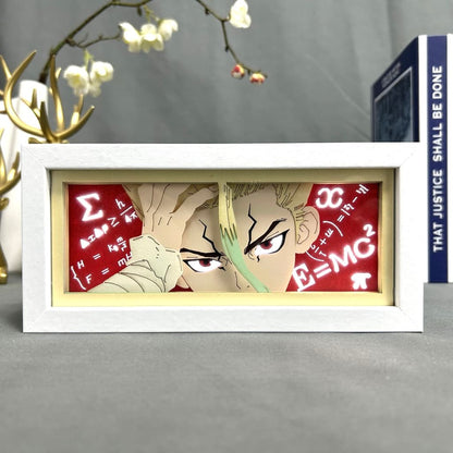 Senku GlowFrame - Dr. Stone - Framed Wall Art by Zyko 