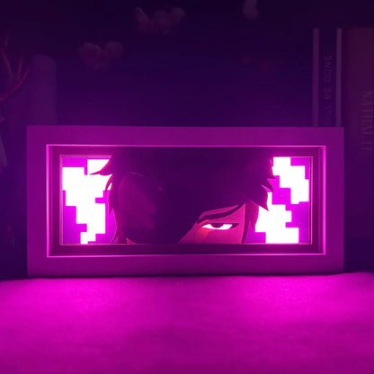 Sosuke Aizen GlowFrame - Bleach - Framed Wall Art by Zyko 