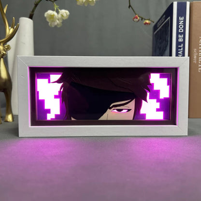 Sosuke Aizen GlowFrame - Bleach - Framed Wall Art by Zyko 