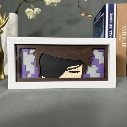 Sosuke Aizen GlowFrame - Bleach - Framed Wall Art by Zyko 