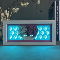 Todoroki GlowFrame - My Hero Academia - Framed Wall Art by Zyko 