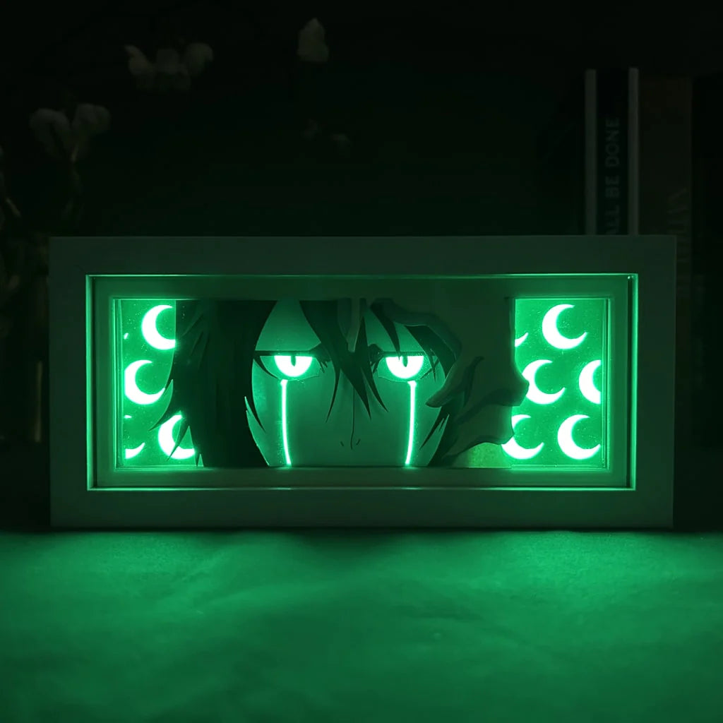 Ulquiorra Cifer GlowFrame - Bleach - Framed Wall Art by Zyko 