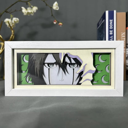 Ulquiorra Cifer GlowFrame - Bleach - Framed Wall Art by Zyko 