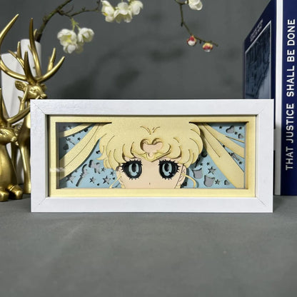 Usagi Tsukino GlowFrame - Sailor Moon - Framed Wall Art by Zyko 