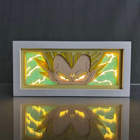 Vegeta GlowFrame - Dragon Ball Z - Framed Wall Art by Zyko 
