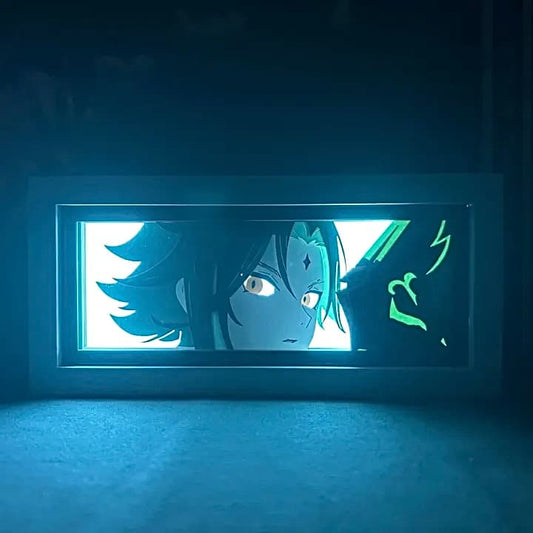 Xiao GlowFrame - Genshin Impact - Framed Wall Art by Zyko 
