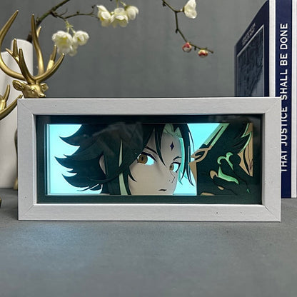 Xiao GlowFrame - Genshin Impact - Framed Wall Art by Zyko 
